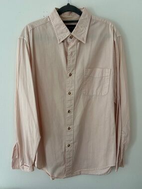 VINTAGE J Crew light pink OCBD